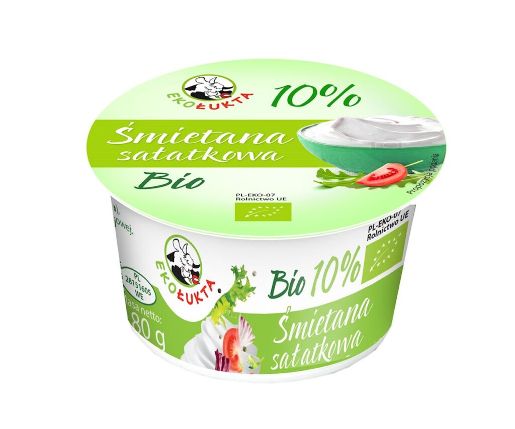 ŚMIETANA 10 % SAŁATKOWA BIO 180 g – EKO ŁUKTA