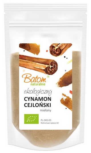 CYNAMON CEJLOŃSKI MIELONY BIO 125 g – BATOM