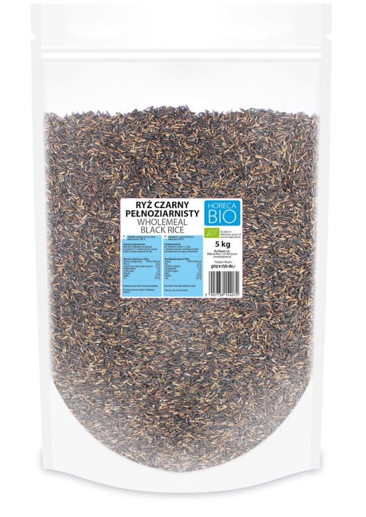 RYŻ CZARNY PEŁNOZIARNISTY BIO 5 kg – HORECA (BIO PLANET)