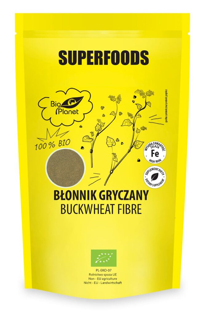 BŁONNIK GRYCZANY BIO 200 g – BIO PLANET SUPERFOODS