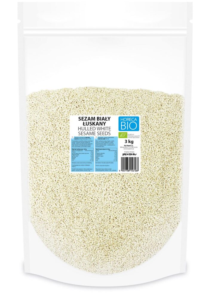 SEZAM BIAŁY ŁUSKANY BIO 3 kg – HORECA (BIO PLANET)