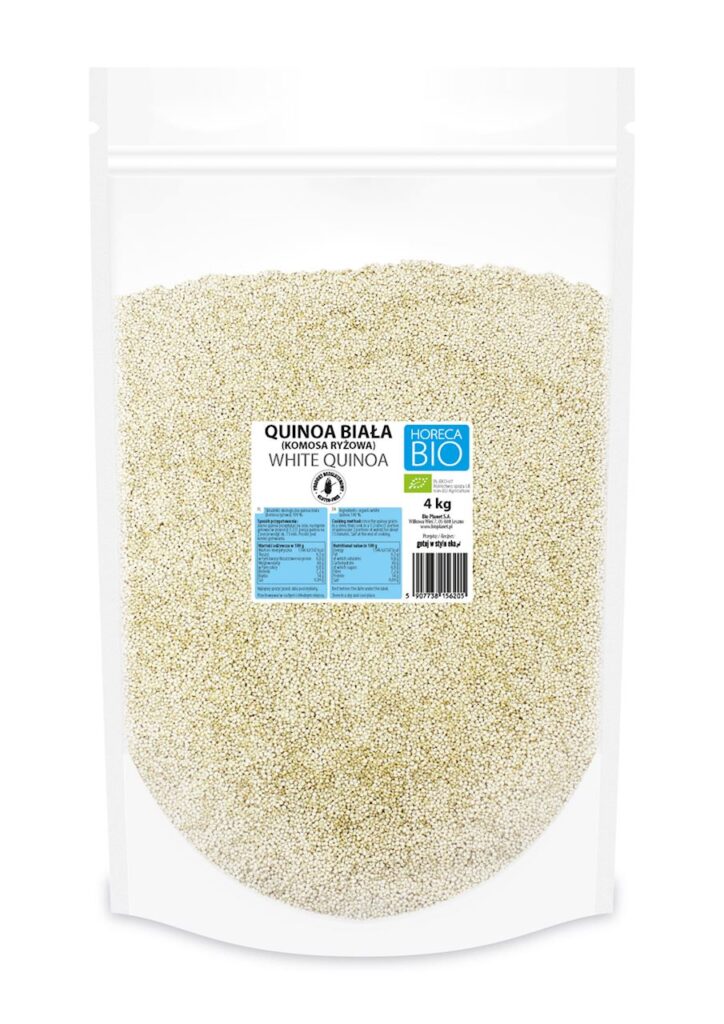 QUINOA BIAŁA (KOMOSA RYŻOWA) BEZGLUTENOWA BIO 4 kg – HORECA (BIO PLANET)