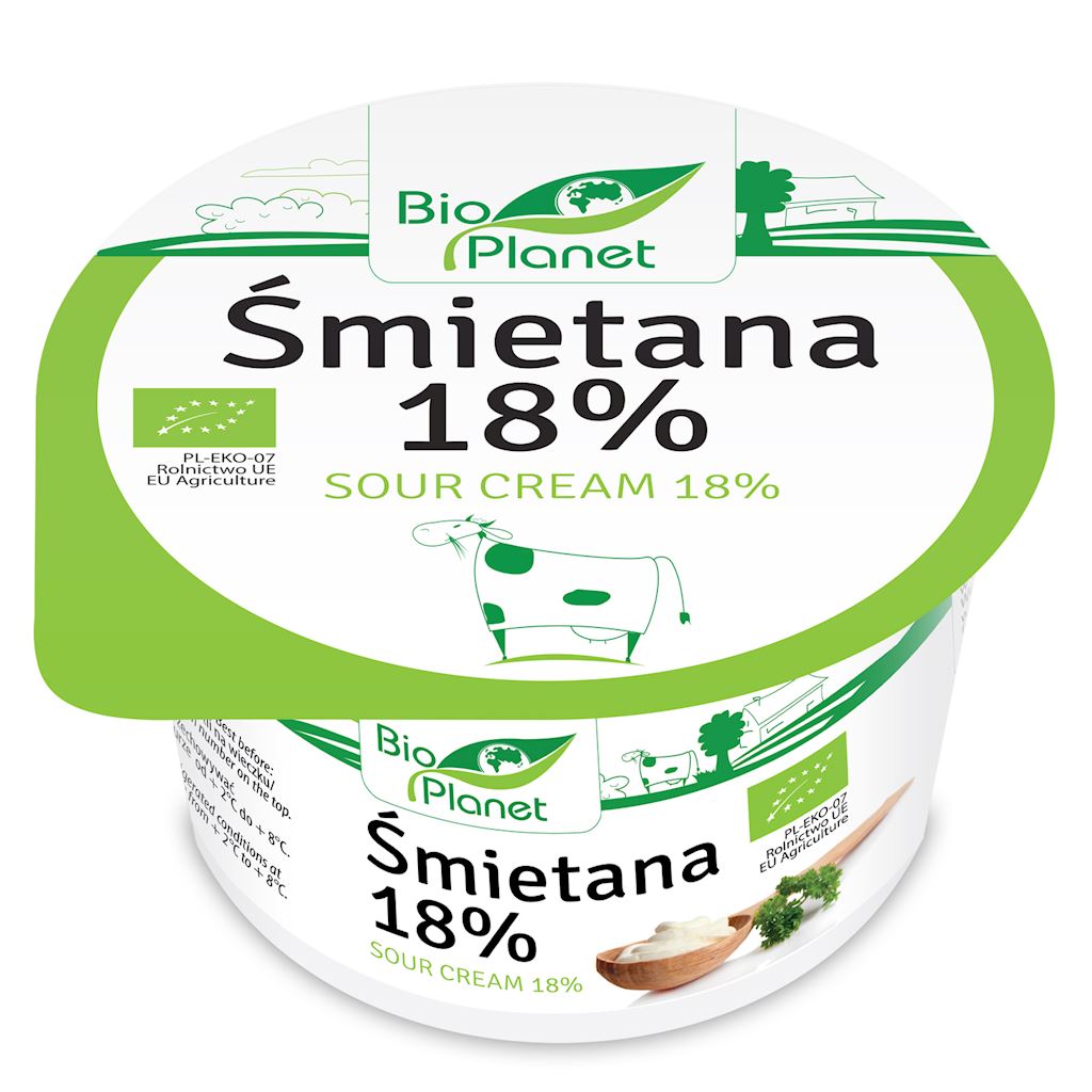 ŚMIETANA 18 % BIO 200 g – BIO PLANET