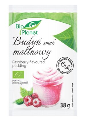 BUDYŃ O SMAKU MALINOWYM Z MALINAMI BIO 38 g - BIO PLANET