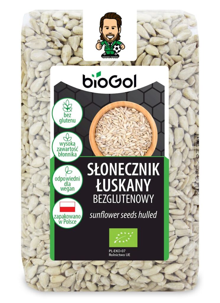 SŁONECZNIK ŁUSKANY BEZGLUTENOWY BIO 350 g – BIOGOL
