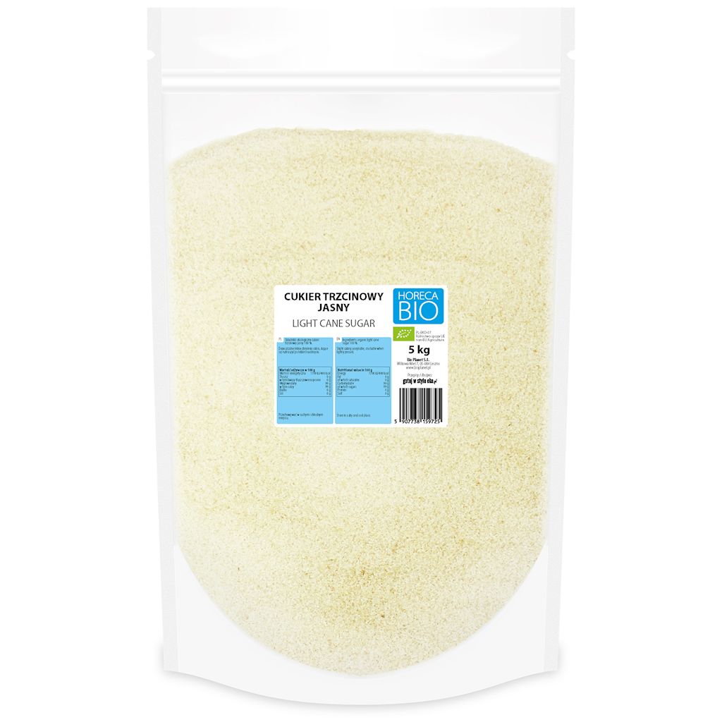 CUKIER TRZCINOWY JASNY BIO 5 kg – HORECA (BIO PLANET)