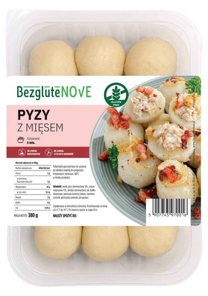 PYZY Z MIĘSEM BEZGLUTENOWE 380 g – BEZGLUTENOVE