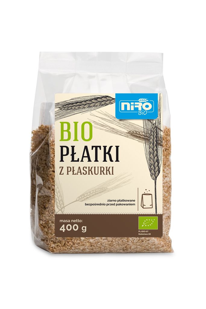 PŁATKI Z PŁASKURKI BIO 400 g – NIRO