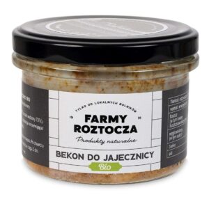 BEKON DO JAJECZNICY BIO 180 g (SŁOIK) - FARMY ROZTOCZA