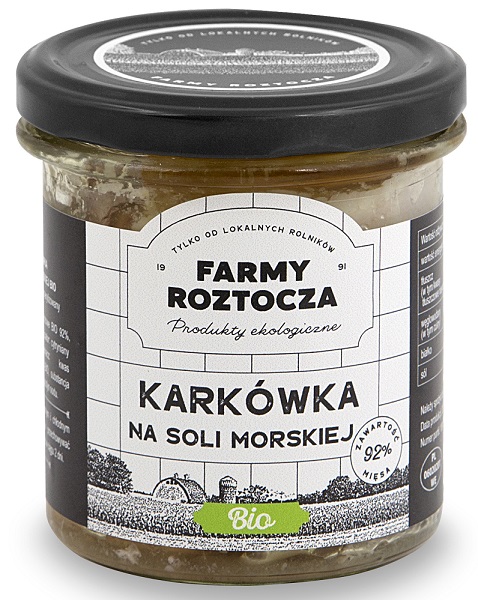 KARKÓWKA NA SOLI MORSKIEJ BIO 250 g (SŁOIK) – FARMY ROZTOCZA
