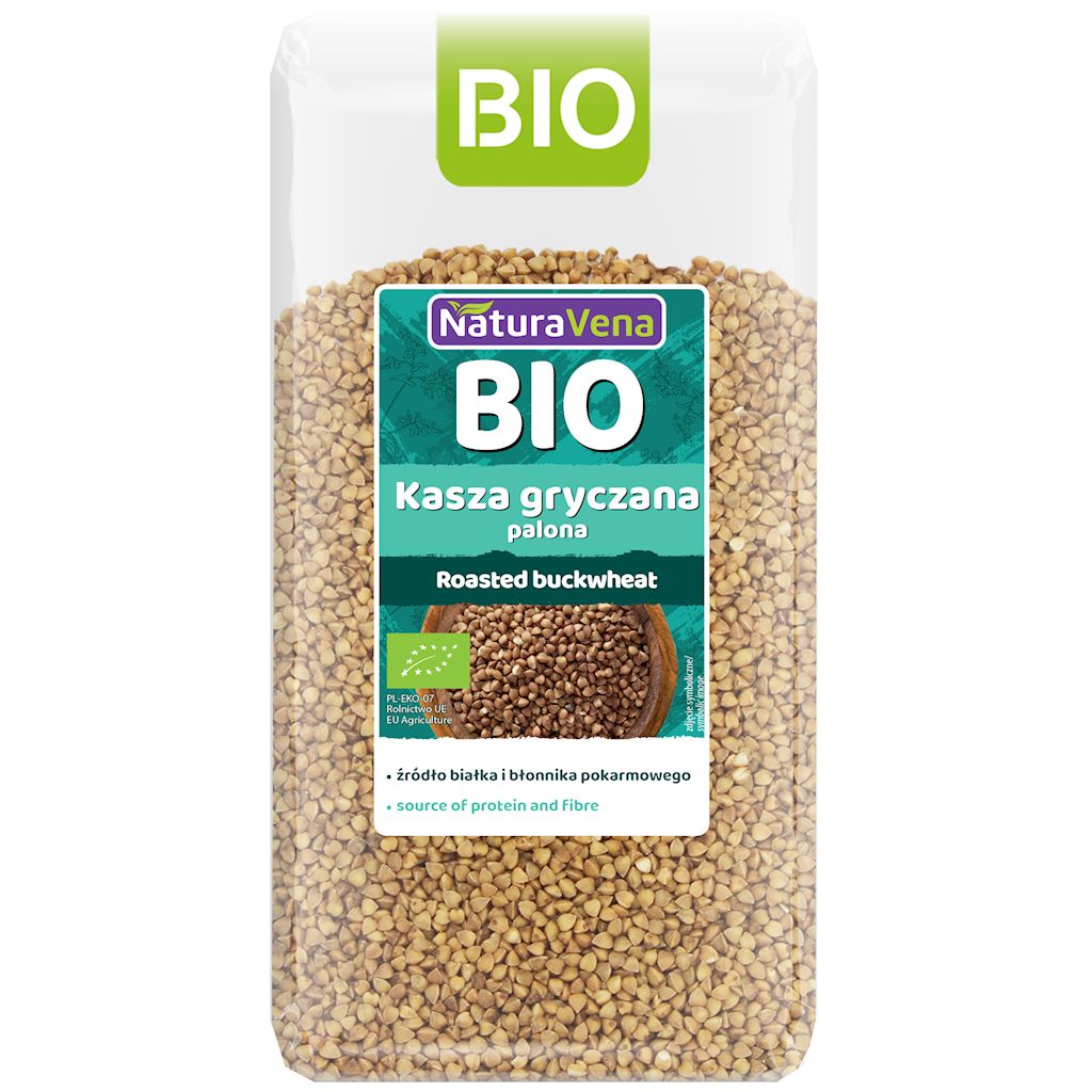KASZA GRYCZANA PALONA BIO 500 g – NATURAVENA