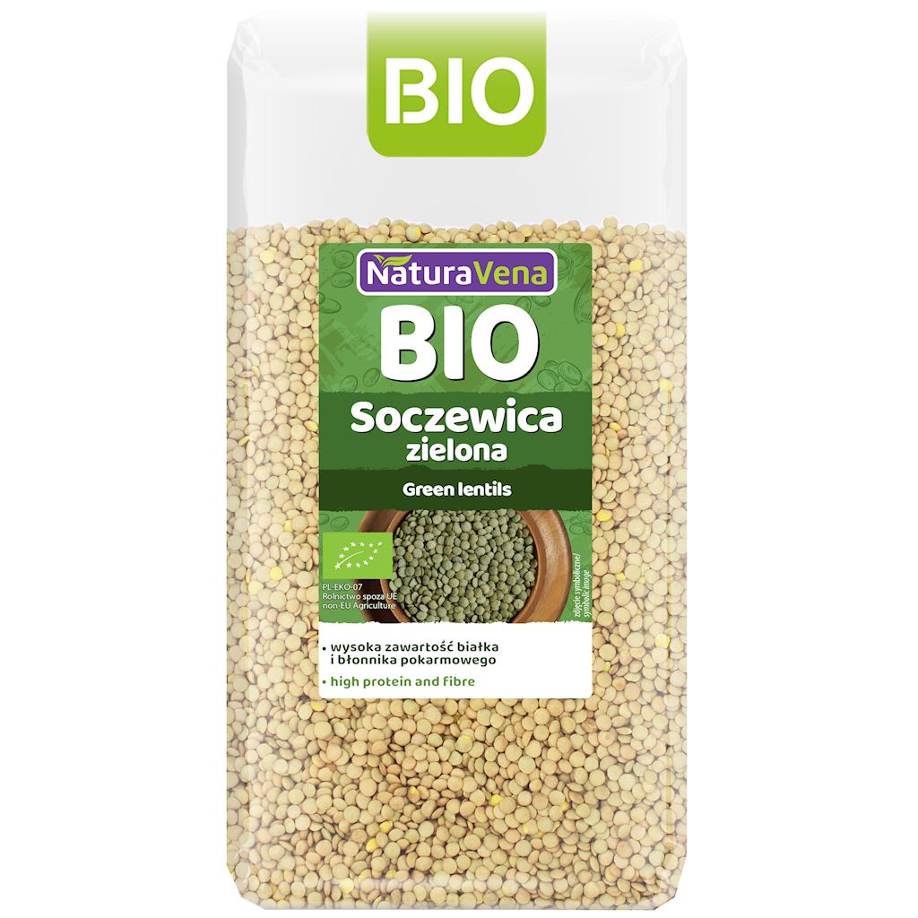 SOCZEWICA ZIELONA BIO 400 g – NATURAVENA