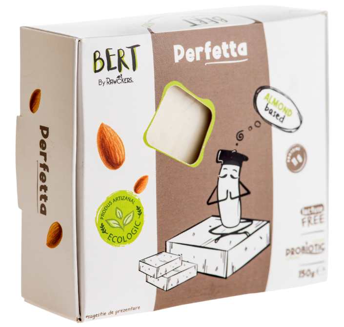 WEGAŃSKA ALTERNATYWA SERA TYPU FETA Z MIGDAŁÓW I ORZECHÓW NERKOWCA BIO 150 g – BERT