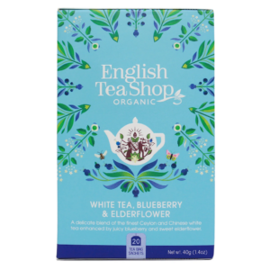 HERBATA BIAŁA Z CZARNYM BZEM I BORÓWKĄ BIO (20 x 2 g) 40 g - ENGLISH TEA SHOP ORGANIC