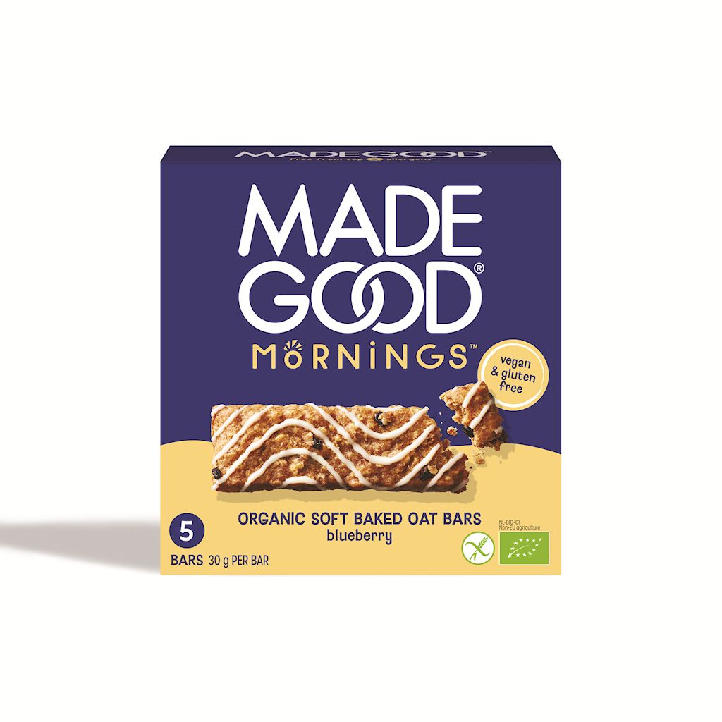BATONIKI OWSIANE SOFT Z JAGODAMI BEZGLUTENOWE BIO (5 x 30 g) 150 g – MADEGOOD MORNINGS