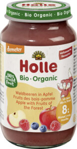 JABŁKO - OWOCE LEŚNE BEZ DODATKU CUKRÓW OD 8 MIESIĄCA DEMETER BIO 220 g (SŁOIK) - HOLLE