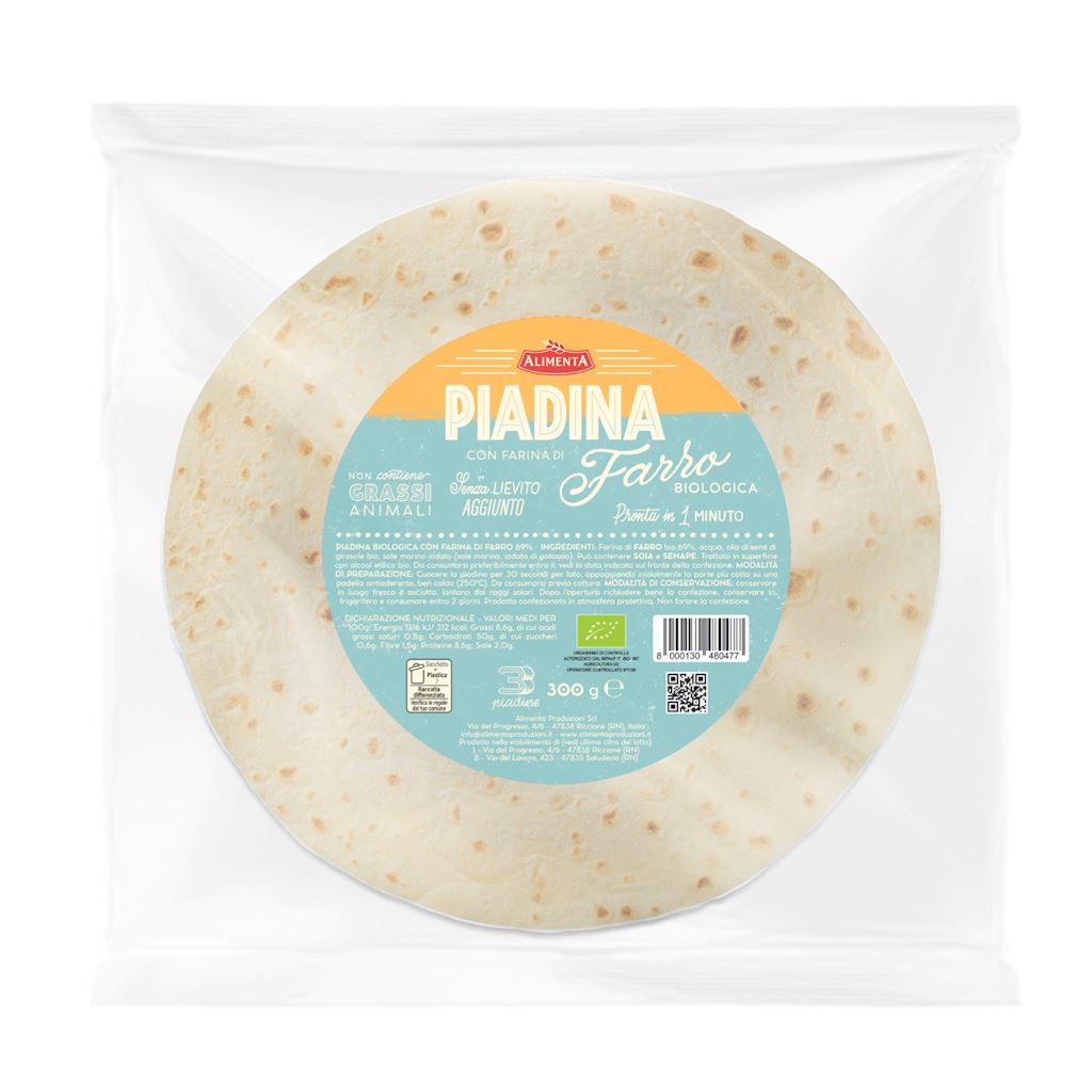 PIADINA ORKISZOWA BIO (3 szt.) 300 g – ALIMENTA