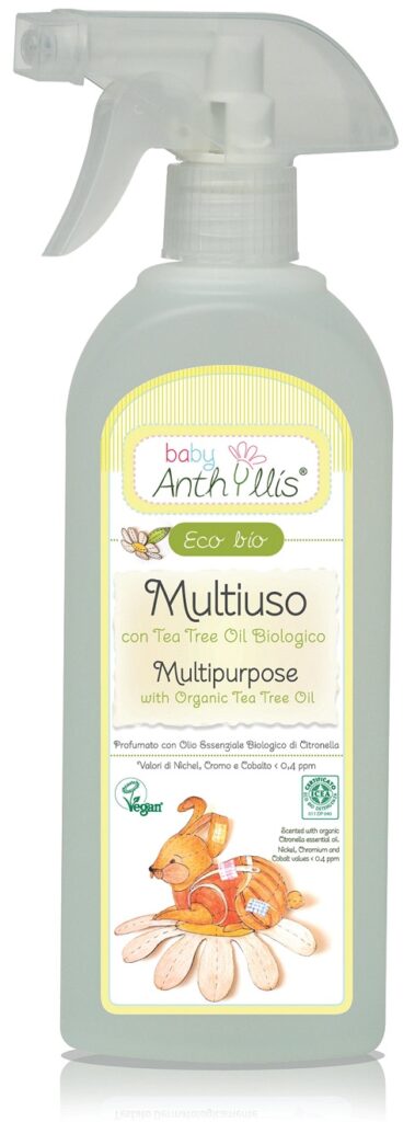 PŁYN DO CZYSZCZENIA POWIERZCHNI MAJĄCYCH KONTAKT Z DZIECKIEM W SPRAYU ECO 500 ml – BABY ANTHYLLIS