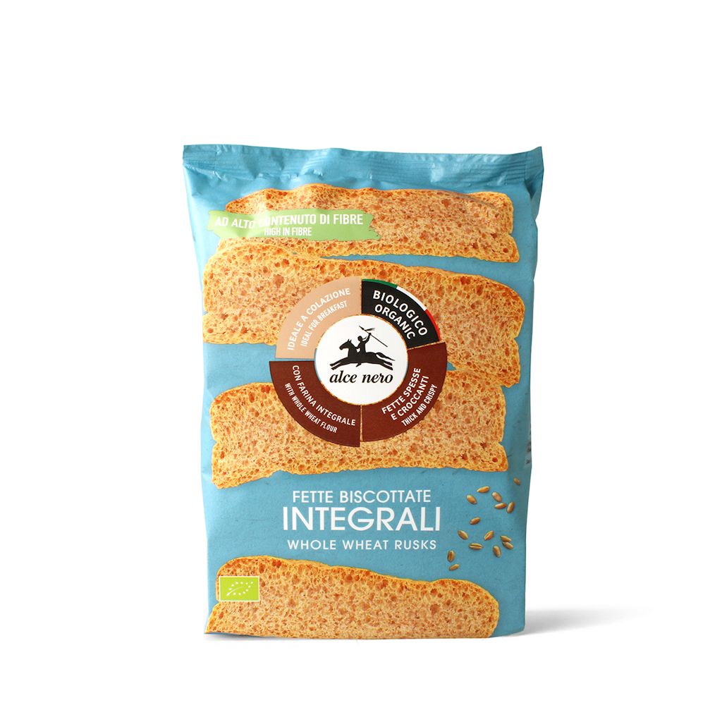 SUCHARKI PEŁNOZIARNISTE BIO 120 g – ALCE NERO