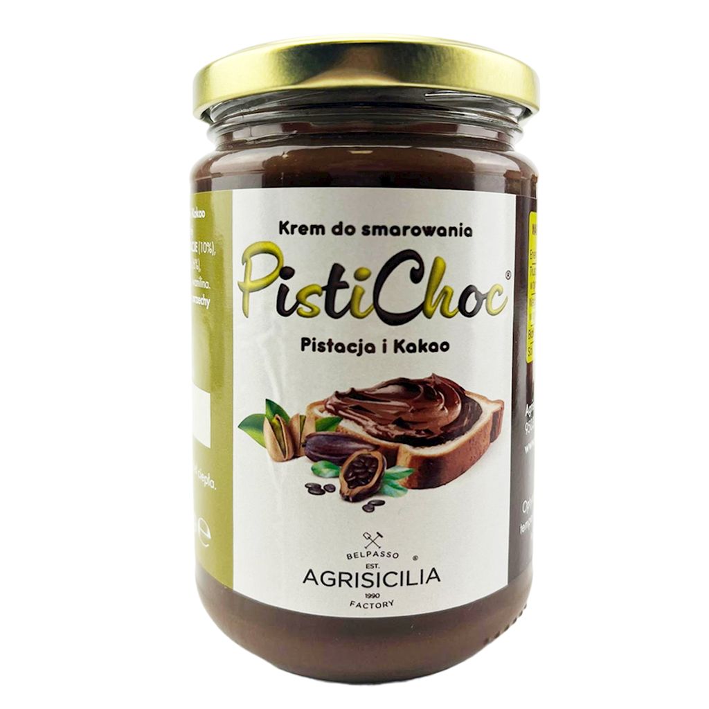 KREM PISTACJOWO – KAKAOWY 340 g – AGRISICILIA