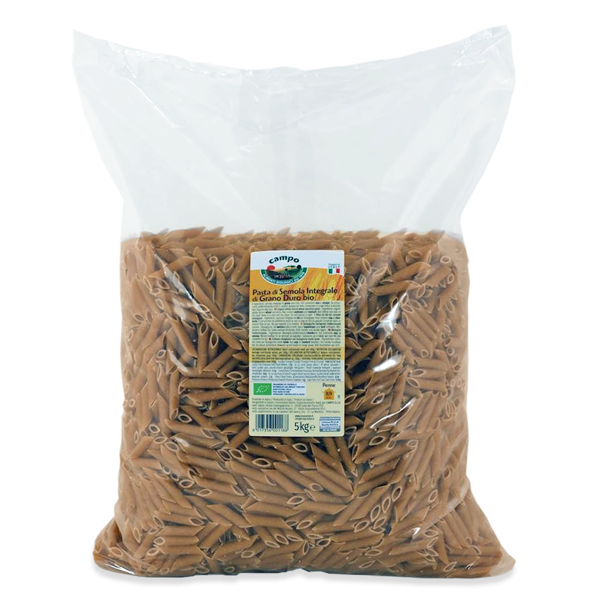 MAKARON (SEMOLINOWY RAZOWY) PENNE BIO 5 kg – HORECA