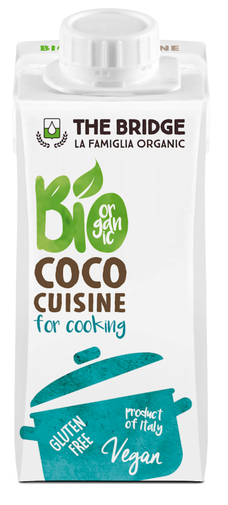 KREM KOKOSOWY DO GOTOWANIA BEZ DODATKU CUKRÓW BEZGLUTENOWY BIO 200 ml – THE BRIDGE