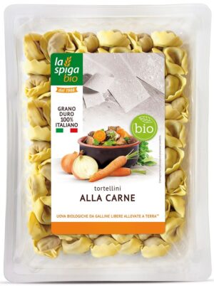 TORTELLINI ŚWIEŻE Z MIĘSEM I JAJKIEM BIO 250 g - LA SPIGA