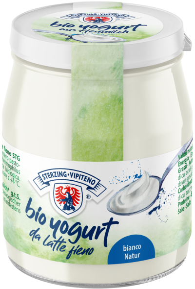 JOGURT NATURALNY Z MLEKA SIENNEGO 3,5 % BIO 150 g (SŁOIK) – STERZING-VIPITENO