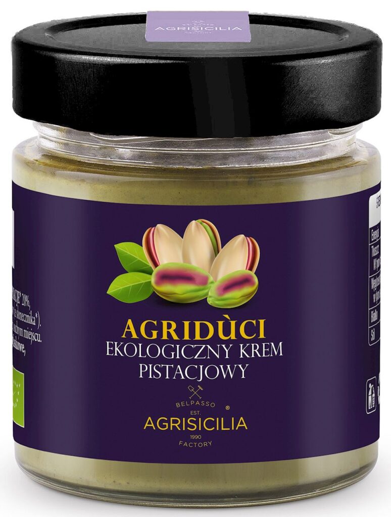 KREM PISTACJOWY 20 % BIO 200 g – AGRISICILIA