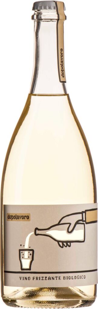 WINO DOPOLAVORO FRIZZANTE BIANCO BIAŁE WYTRAWNE LEKKO MUSUJĄCE BIO 0,75 L (WŁOCHY)