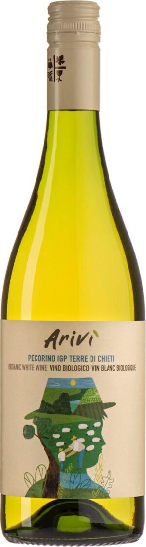 WINO ARIVI' PECORINO BIAŁE WYTRAWNE BIO 0,75 L (WŁOCHY)