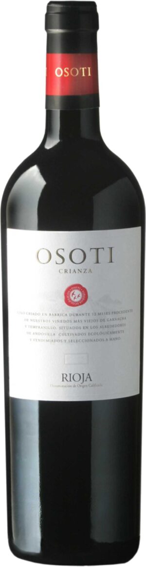 WINO OSOTI CRIANZA RIOJA CZERWONE WYTRAWNE DEMETER BIO 0,75 L (HISZPANIA)