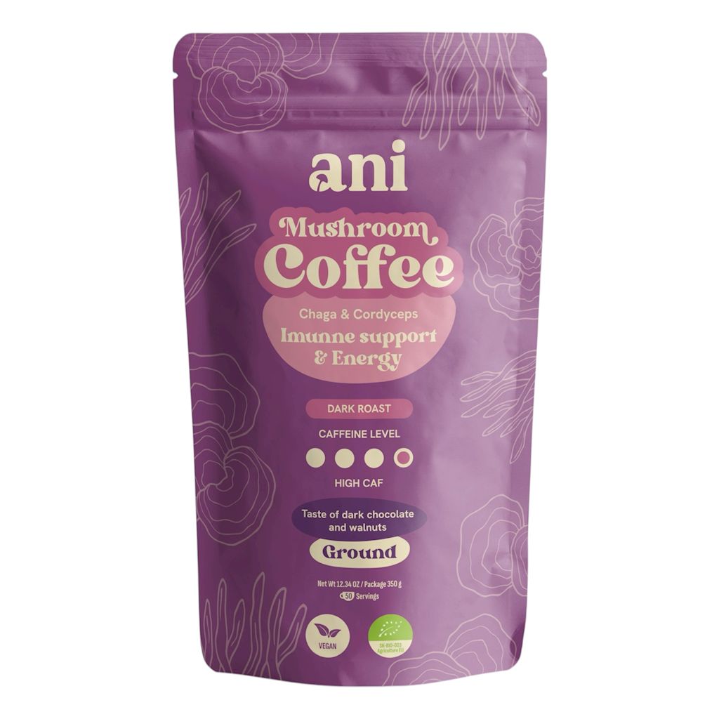 KAWA MIELONA ARABICA Z CHAGA I CORDYCEPS BIO 350 g – ANI