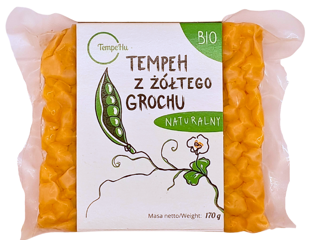 TEMPEH Z GROCHU ŻÓŁTEGO BIO 170 g – TEMPEHU
