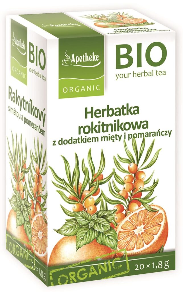 HERBATKA ROKITNIKOWA Z MIĘTĄ I POMARAŃCZĄ BIO (20 x 1,8 g) 36 g – APOTHEKE