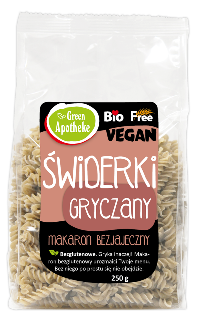 MAKARON (GRYCZANY) ŚWIDERKI BEZGLUTENOWY BIO 250 g – APOTHEKE