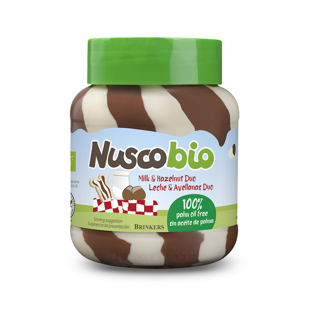 KREM DUO ORZECHOWO – KAKAOWO – MLECZNY BIO 400 g – NUSCOBIO