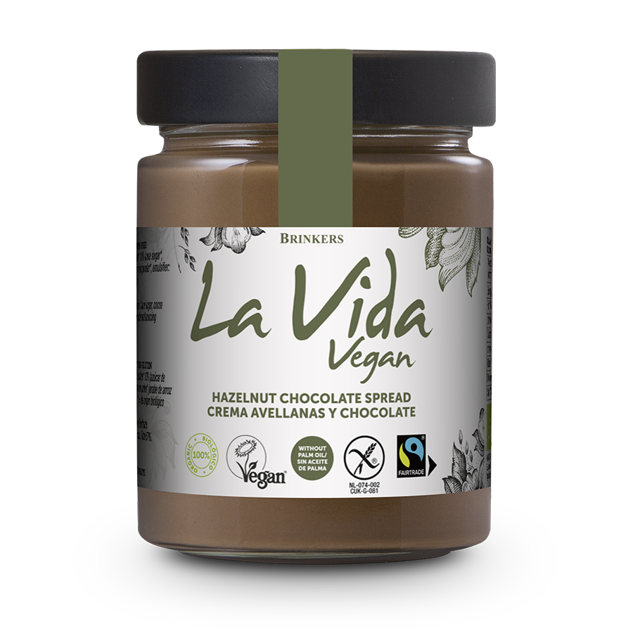 KREM CZEKOLADOWO – ORZECHOWY FAIR TRADE BEZGLUTENOWY BIO 270 g – LA VIDA VEGAN