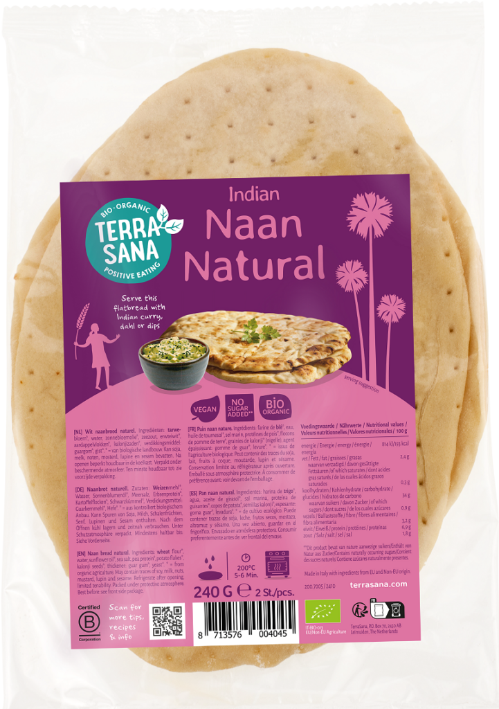 CHLEB NAAN BIO 240 g – TERRASANA