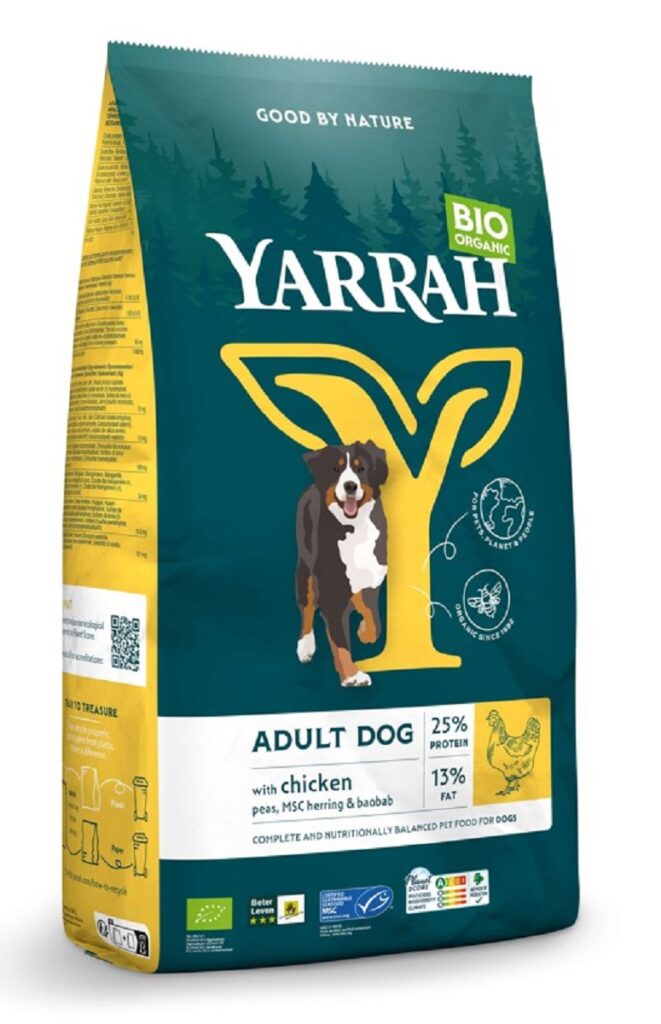 (DLA PSA DOROSŁEGO) KARMA Z KURCZAKIEM BIO 10 kg – YARRAH