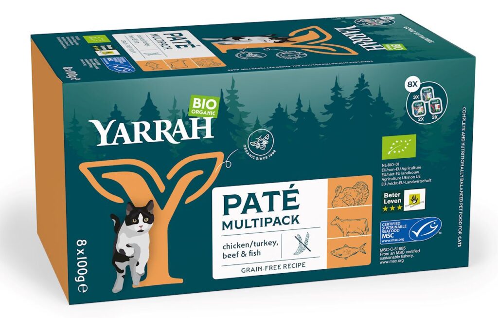 (DLA KOTA) MULTIPACK PASZTET BIO (8 x 100 g) 800 g – YARRAH