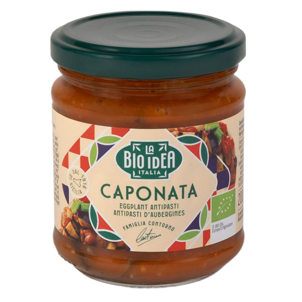 CAPONATA Z BAKŁAŻANA BIO 200 g – LA BIO IDEA