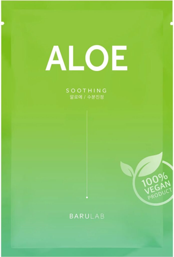 MASECZKA KOREAŃSKA DO TWARZY W PŁACHCIE ALOES 23 g – BARULAB