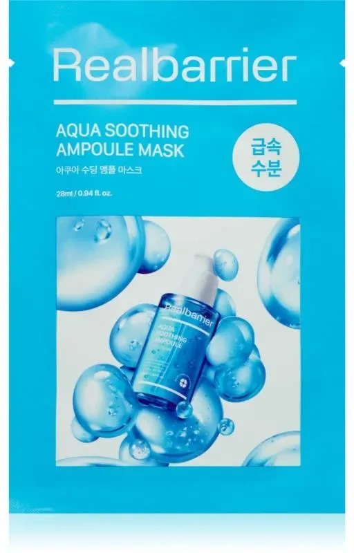 MASECZKA KOREAŃSKA W PŁACHCIE AQUA SOOTHING AMPOULE 28 ml – REAL BARRIER