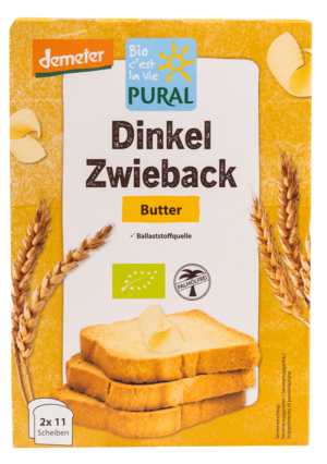 SUCHARKI ORKISZOWE MAŚLANE BIO 200 g - PURAL