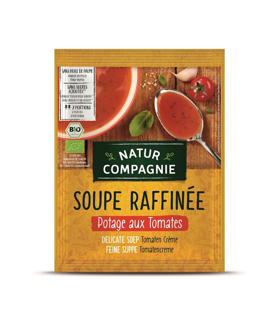 ZUPA KREM Z POMIDORÓW BEZ DODATKU CUKRÓW BIO 40 g – NATUR COMPAGNIE