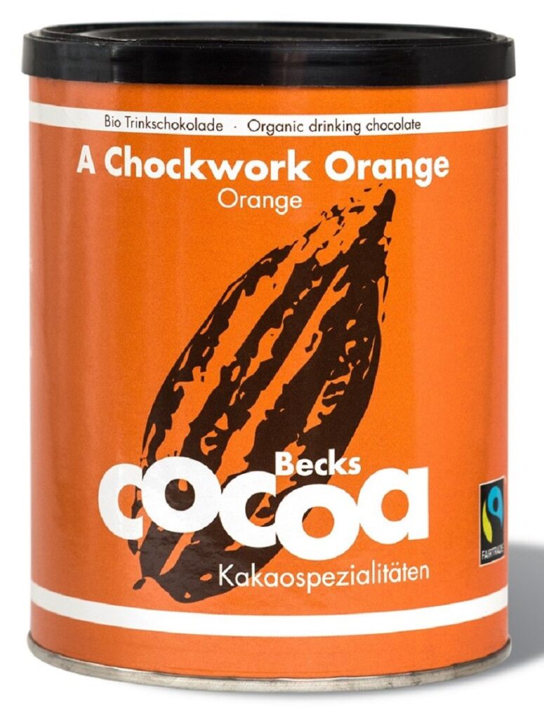 CZEKOLADA DO PICIA POMARAŃCZOWO – IMBIROWA BEZGLUTENOWA BIO 250 g – BECKS COCOA