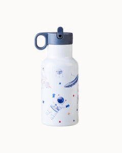 BUTELKA TERMICZNA Z DWOMA NAKRĘTKAMI DLA DZIECI ASTRONAUTA 350 ml - CHIC-MIC