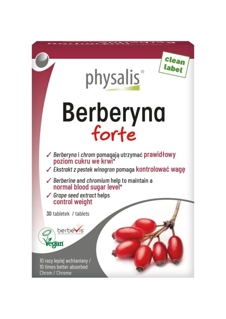 BERBERYNA FORTE 30 TABLETEK – PHYSALIS