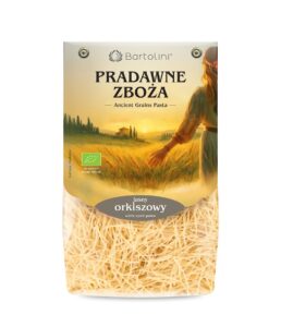 MAKARON (ORKISZOWY JASNY) KRAJANKA BIO 250 g - BARTOLINI (PRADAWNE ZBOŻA)